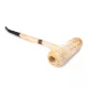 Missouri Meerschaum MacArthur 5-Star Polished Corn Cob kukorica pipa hosszú hajlított szárral, filter nélkül