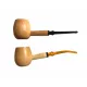 Missouri Meerschaum Maple Hardwood Apple Diplomat ajándék szett 2 db juharfa pipával és ajándék kóstoló pipával - Diplomat