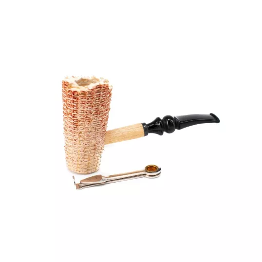 Missouri Meerschaum Freehand Natural Red, kukorica pipa, filter nélkül