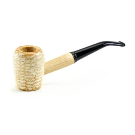 Missouri Meerschaum Corn Cob Washington Rob Roy kukoricacsutka pipa hajlított szárral, 6 mm-es filterhez