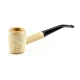 Missouri Meerschaum Corn Cob Washington Rob Roy kukoricacsutka pipa hajlított szárral, 6 mm-es filterhez - Kukorica pipa