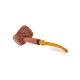 Missouri Meerschaum Corn Cob Let Freedom Ring kukoricacsutka pipa hajlított szárral és 6 mm-es filterrel