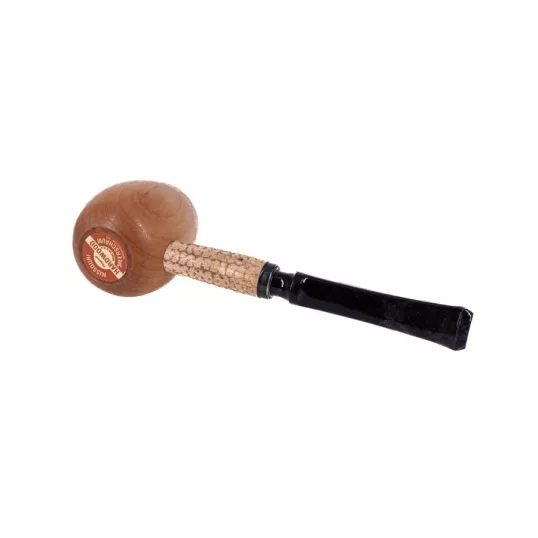 Missouri Meerschaum Maple Hardwood Apple Diplomat Pipe egyenes szárú juharfa pipa, fekete akril szopókával, 6 mm-es filterhez