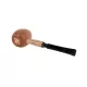 Missouri Meerschaum Maple Hardwood Apple Diplomat Pipe egyenes szárú juharfa pipa, fekete akril szopókával, 6 mm-es filterhez