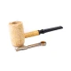 Missouri Meerschaum Diplomat 5th Avenue polírozott kukoricacsutka pipa egyenes szárral, 6 mm-es filteres - Bent