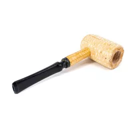 Missouri Meerschaum Diplomat 5th Avenue polírozott kukoricacsutka pipa egyenes szárral, 6 mm-es filteres