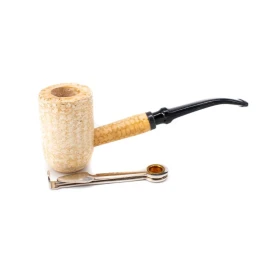 Missouri Meerschaum Diplomat 5th Avenue polírozott kukorica pipa hajlított szárral, 6 mm filteres