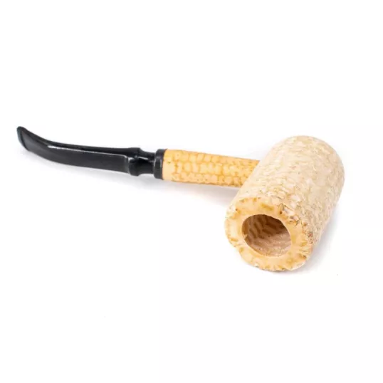 Missouri Meerschaum Corn Cob Diplomat 5th Avenue polírozott kukorica pipa hajlított szárral, 6 mm filterrel