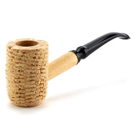 Missouri Meerschaum Corn Cob Natural Diplomat 5th Avenue natúr kukorica pipa hajlított szárral, 6 mm filterrel