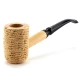 Missouri Meerschaum Corn Cob Natural Diplomat 5th Avenue natúr kukorica pipa hajlított szárral, 6 mm filterrel