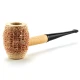 Missouri Meerschaum Natural Country Gentleman kukorica pipa egyenes szárral, 6 mm filterrel, fekete szopókával - Kukorica pipa
