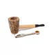 Missouri Meerschaum Marcus Corn Cob kukorica pipa egyenes rövid szárral, filter nélkül