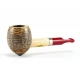 Missouri Meerschaum Stubby 415 Corn Cob kukorica pipa, bordó akril szopókával - Missouri Meerschaum Company