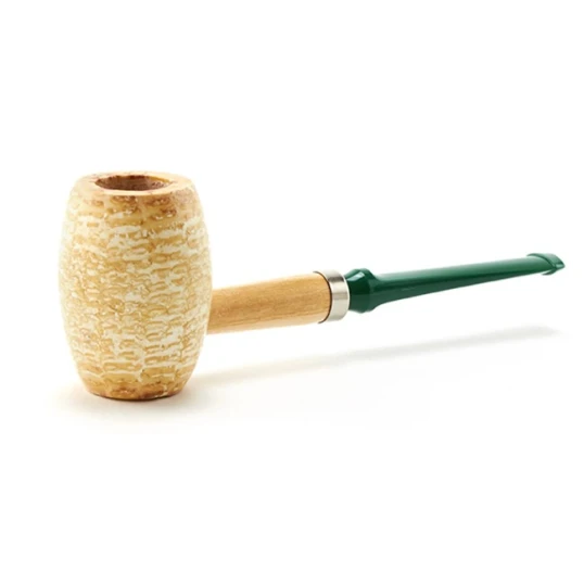Missouri Meerschaum 621 Boone polírozott kukorica pipa egyenes szárral, zöld dán szopókával, 6 mm filterhez - Kukorica pipa