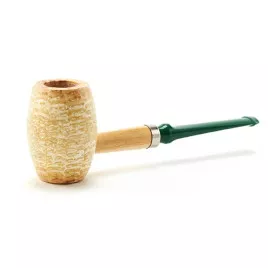Missouri Meerschaum 621 Boone polírozott kukorica pipa egyenes szárral, zöld dán szopókával, 6 mm filterhez