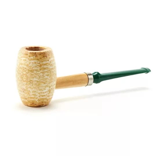 Missouri Meerschaum 621 Boone polírozott kukorica pipa egyenes szárral, zöld dán szopókával, 6 mm filterhez