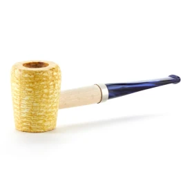 Missouri Meerschaum Valor Legend Corn Cob Pipe egyenes szárú kukorica pipa, kék olasz akril szopókával, 6 mm-es filterhez