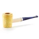 Missouri Meerschaum Valor Legend Corn Cob Pipe egyenes szárú kukorica pipa, kék olasz akril szopókával, 6 mm-es filterhez - Apple