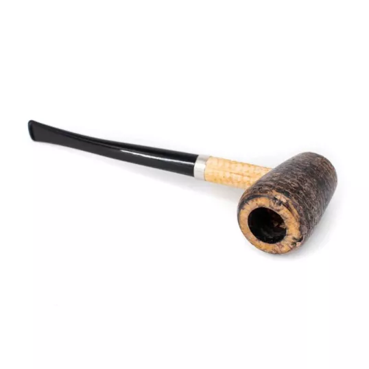 Missouri Meerschaum Elf Cobbit Corn Cob kukorica pipa hosszú hajlított szárral, filter nélkül