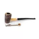 Missouri Meerschaum Elf Cobbit Corn Cob kukorica pipa hosszú hajlított szárral, filter nélkül