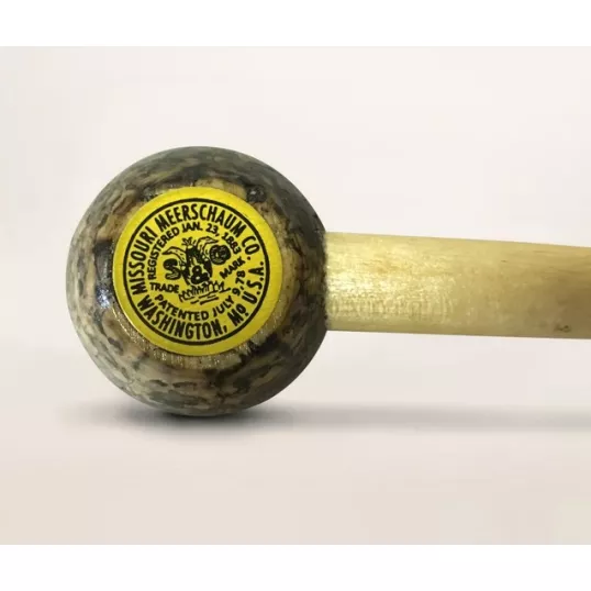 Missouri Meerschaum Little Devil Cutty Corn Cob Pipe egyenes szárú kukorica pipa, fekete akril szopókával, filter nélküli
