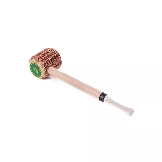 Missouri Meerschaum Natural Short Stop Corn Cob Pipe egyenes hosszú szárú kukorica pipa, elefántcsont színű akril szopókával, filter nélküli