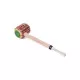 Missouri Meerschaum Natural Short Stop Corn Cob Pipe egyenes hosszú szárú kukorica pipa, elefántcsont színű akril szopókával, filter nélküli