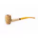 Missouri Meerschaum Pony Express Corn Cob Pipe hajlított szárú kukorica pipa, borostyánsárga akril szopókával, filter nélküli