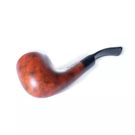 Lorenzo Manola 601-3 bruyer gyökér pipa vöröses barna színű 9mm filter, enyhén hajlított nyerges szopokával