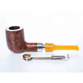Mastro de Paya Ciocco D06 pipa, hanga gyökérből egyenes szárral, 9mm filteres - billiard