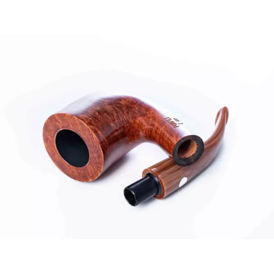 Mastro de Paya Pompei L02 világos barna színű pipa, hanga gyökérből enyhén hajlított szárral - 9mm filterrel, bent - Mastro de Paya