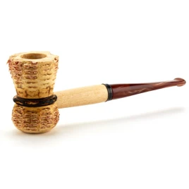 Missouri Meerschaum The Doc Cob kukorica pipa egyenes karamell színű szárral 6 mm filterrel