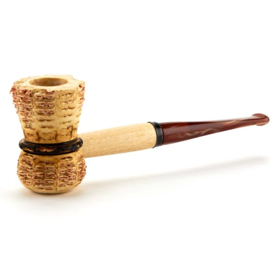 Missouri Meerschaum The Doc Cob kukorica pipa egyenes karamell színű szárral 6 mm filterrel - Kukorica pipa