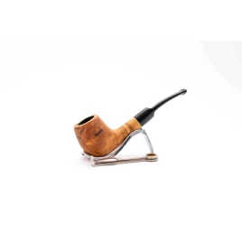 Padonio olivafa pipa 9mm filterrel - enyhén hajlított nyerges szárral - billiard forma