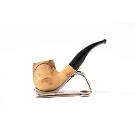 Padonio olivafa pipa 9mm filterrel - hajlított szárral - billiard bent forma