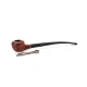 Padonio Churchwarden – olvasó pipa 9mm filteres, gesztenyebarna színű, enyhén hajlított szárral, tomato forma - Padonio 2025