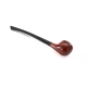 Padonio Churchwarden – olvasó pipa 9mm filteres, gesztenyebarna színű, enyhén hajlított szárral, tomato forma