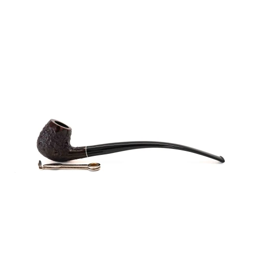 Padonio Churchwarden – olvasó pipa 9mm filteres, hajlított szárral, egg forma