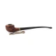 Padonio Churchwarden – olvasó pipa 9mm filteres, középbarna színű, enyhén hajlított szárral, tomato forma