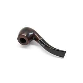 Padonio bruyer pipa 9mm filterrel, hajlított szárral, Billiard-bent forma
