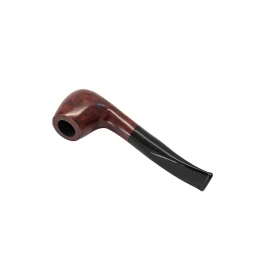 Padonio bruyer pipa 9mm filterrel, enyhén hajlított szárral, Billiard forma 