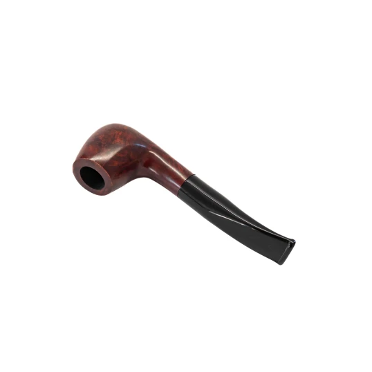 Padonio bruyer pipa 9mm filterrel, enyhén hajlított szárral, Billiard forma 