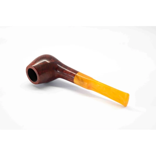 Padonio bruyer pipa 9mm filterrel, egyenes nyerges szárral, Billiard forma