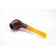 Padonio bruyer pipa 9mm filterrel, egyenes nyerges szárral, Billiard forma