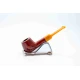 Padonio bruyer pipa 9mm filterrel, egyenes nyerges szárral, Billiard forma