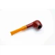 Padonio bruyer pipa 9mm filterrel, egyenes nyerges szárral, Billiard forma
