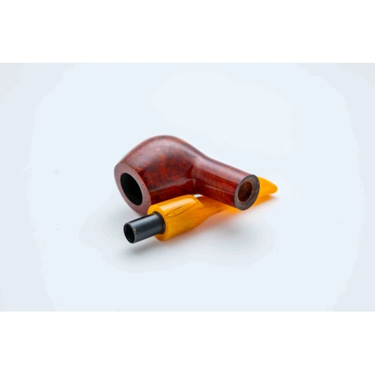 Padonio bruyer pipa 9mm filterrel, egyenes nyerges szárral, Billiard forma