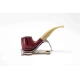 Padonio bruyer pipa 9mm filterrel, hajlított szárral, Billiard-Bent forma