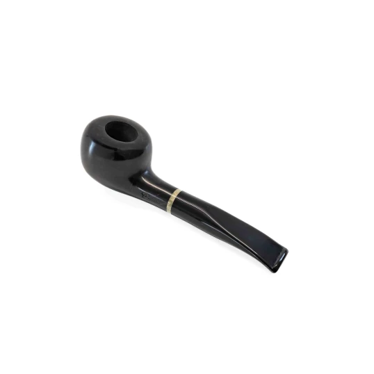Padonio bruyer pipa 9mm filterrel, enyhén hajlított szárral, Tomato forma 