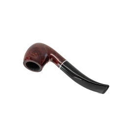Padonio bruyer pipa 9mm filterrel, hajlított szárral, Billiard-Bent forma 